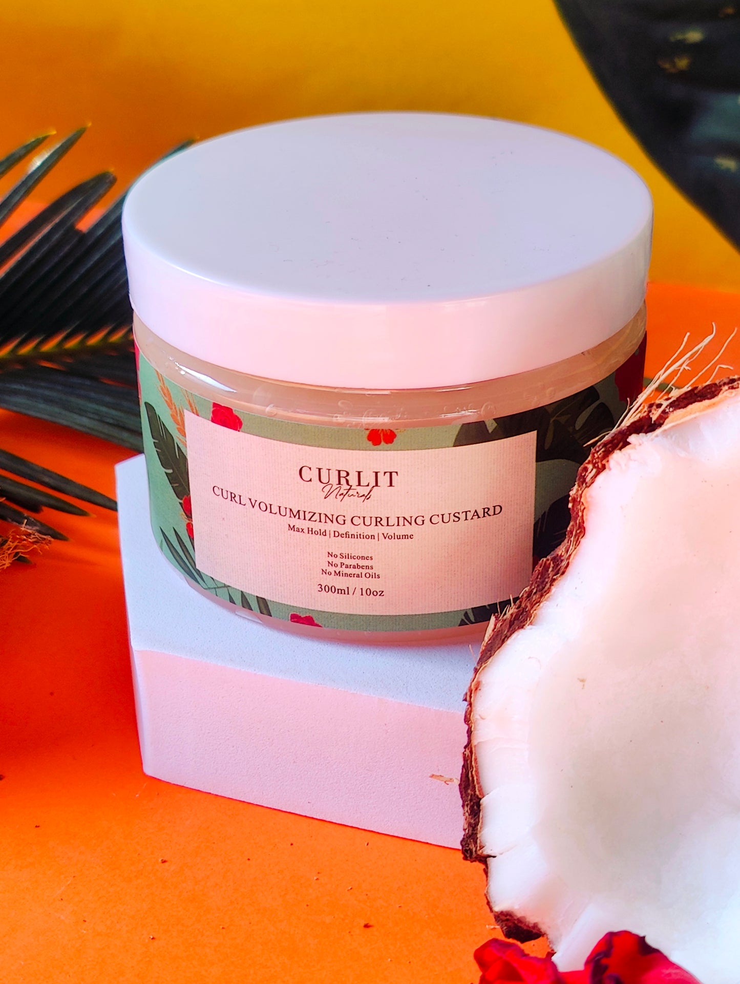 Curlit Naturals Curl Volumizing Curling Custard