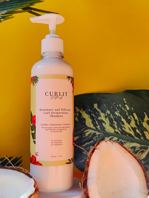 Curlit Naturals Rosemary and Hibiscus Curl invigorating shampoo ...