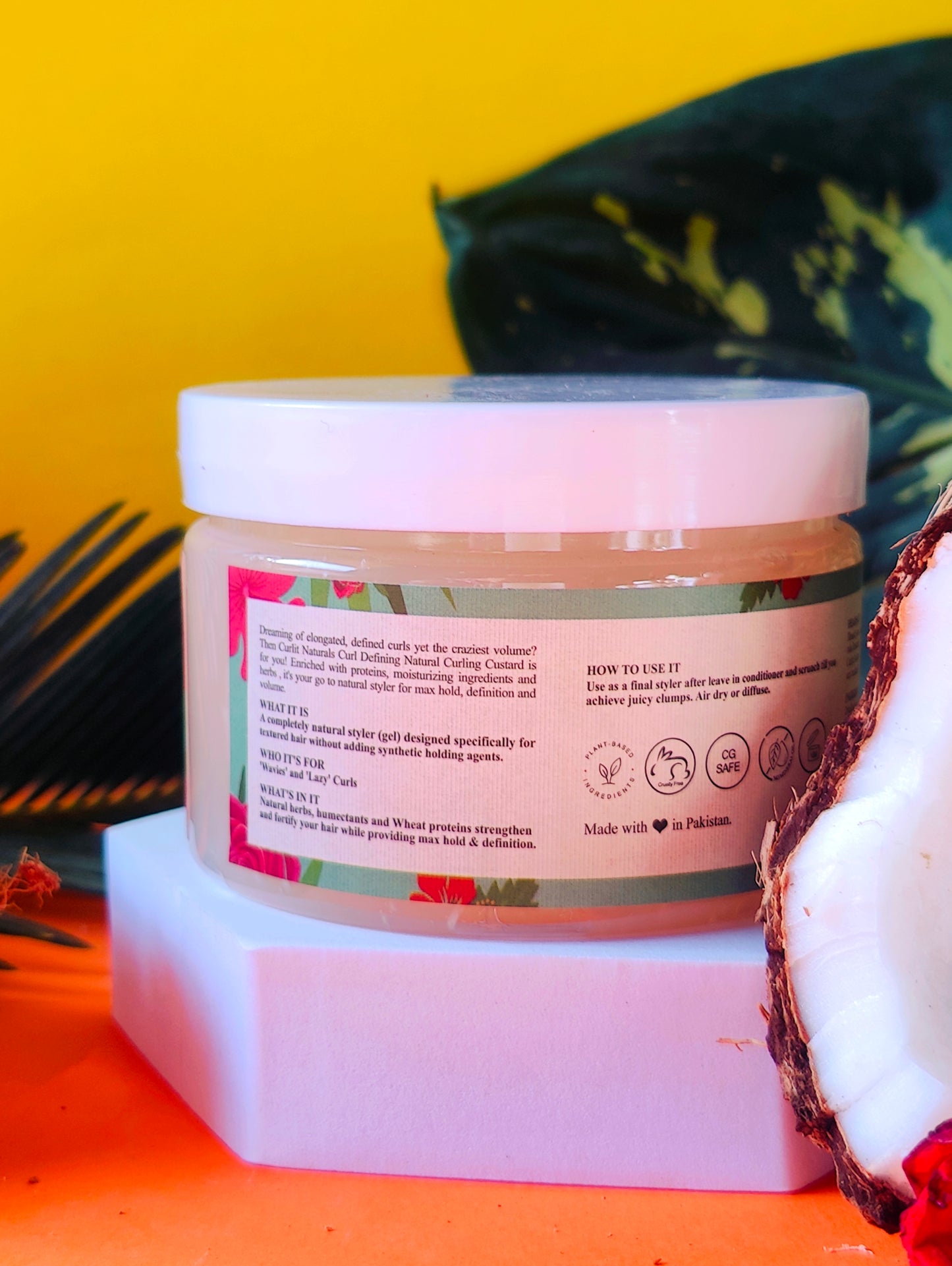 Curlit Naturals Curl Volumizing Curling Custard