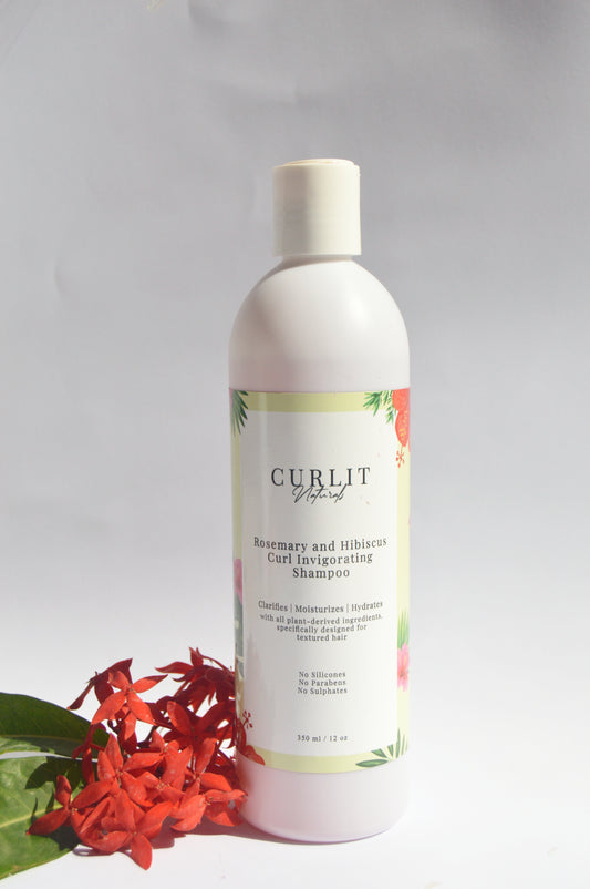 Curlit Naturals Rosemary and Hibiscus Curl invigorating shampoo
